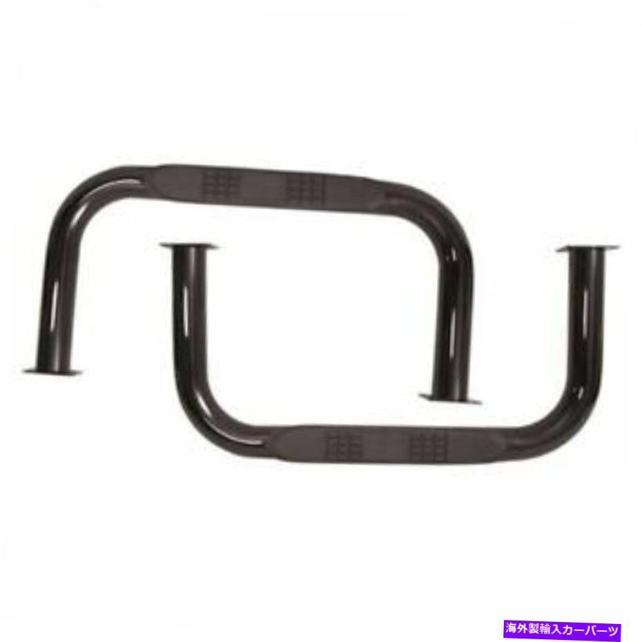Nerf Bar 頑丈なリッジナーフバー、黒。 55-75フィットジープCJ5 Rugged Ridge Nerf Bars, Black; 55-75 Fit Jeep CJ5【並行輸入品】