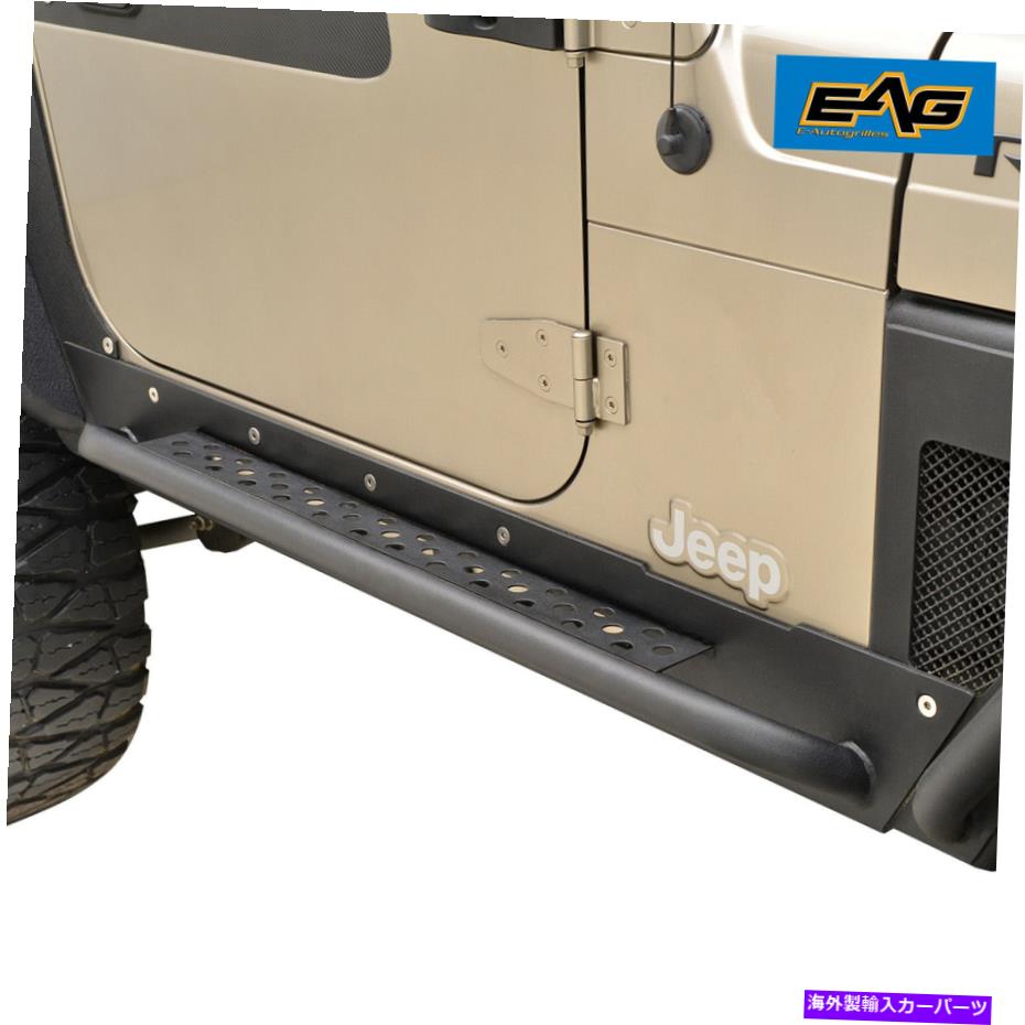 Nerf Bar Eag Rock Slider Rock Guard Nerf Bar Step Armor Black Fit 97-06 Jeep Wrangler TJ EAG Rock Slider Rock Guard Nerf Bar Step Armor Black Fit 97-06 Jeep Wrangler TJ【並行輸入品】