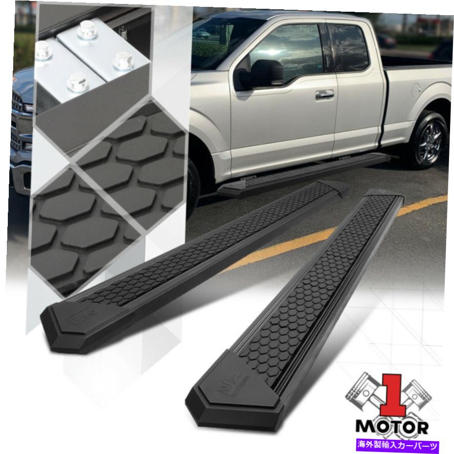Nerf Bar J2ブラックスチールランニングボード8 "サイドステップナーフバー用15-22 F250拡張タクシー J2 Black Steel Running Board 8" Side Step Nerf Bar for 15-22 F250 Extended Cab【並行輸入品】|Us Custom Parts Shop USDM