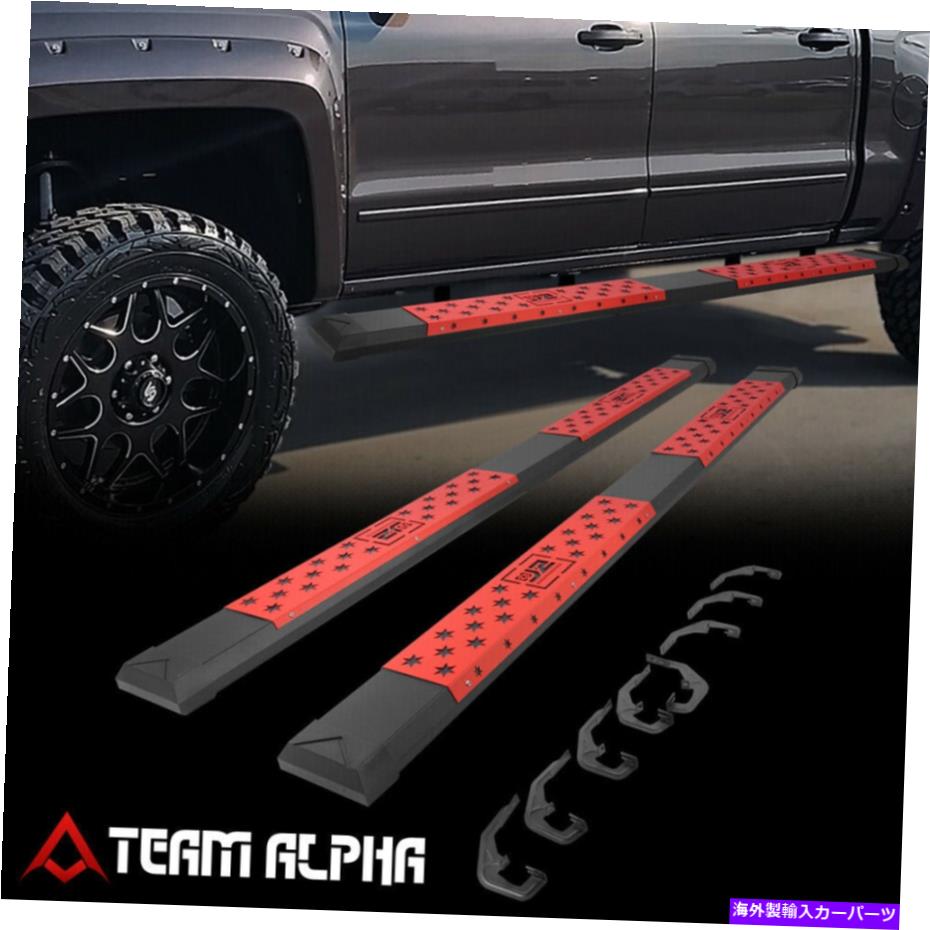 Nerf Bar フィット2007-2019シルバラード/シエラクルーキャブJ2 6 "wサイドステップナーフバーランニングボード Fits 2007-2019 Silverado/Sierra Crew Cab J2 6"W Side Step Nerf Bar Running Board【並行輸入品】｜Us Custom Parts Shop USDM