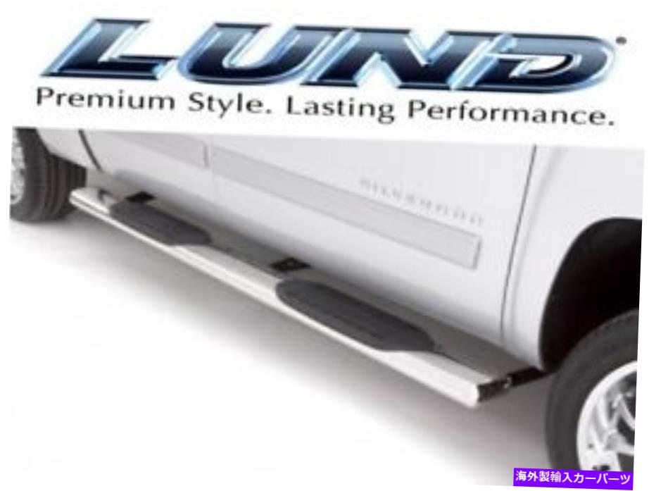 Nerf Bar Lund 24385007 6インチ楕円形のストレートSSナーフバー2009-2016 Dodge Ram Lund 24385007 6 Inch Oval Straight SS Nerf Bars 2009-2016 Dodge Ram【並行輸入品】
