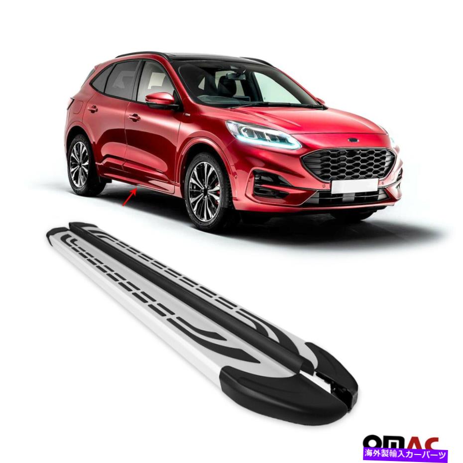 Nerf Bar フォードエスケープ2020-2022用ボードを実行しているサイドステップnerf barsアルミニウム Side Steps Running Boards Nerf Bars Aluminum For Ford Escape 2020-2022【並行輸入品】