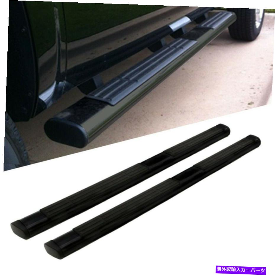 Nerf Bar 80 "楕円形のブラックナーフバーランニングボード5980用15-17 GMC HDディーゼル拡張タクシー 80" Oval Black Nerf Bar Running Board 5980 For 15-17 GMC HD Diesel Extended Cab【並行輸入品】|Us Custom Parts Shop USDM