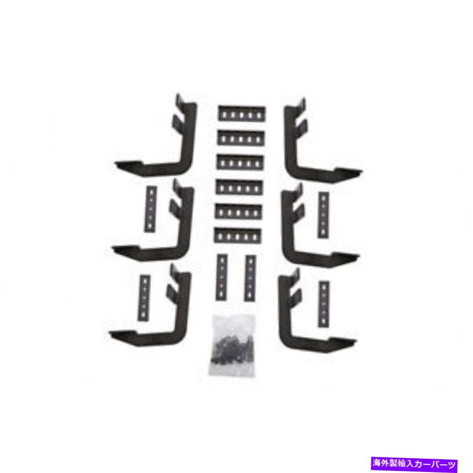 Nerf Bar RAM 1500 2019のDee-Zeeマウントブラケット|大まかなステップ|テクスチャブラック Dee-Zee Mounting Brackets For Ram 1500 2019 | Rough Step | Texture Black【並行輸入品】