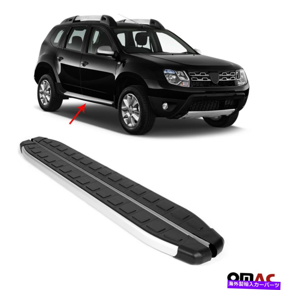 Nerf Bar Dacia Duster 2010-2018サイドステップNERFバーのランニングボードNERFバースリップアルミニウム Running Boards For Dacia Duster 2010-2018 Side Steps Nerf Bars Non-Slip Aluminum【並行輸入品】