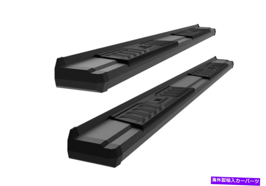 Nerf Bar 19-22シボレーシルバラードGMCシエラクルーキャブ用のブラックナーフバーランニングボード Black Nerf Bar Running Boards For 19-22 Chevy Silverado GMC Sierra Crew Cab【並行輸入品】