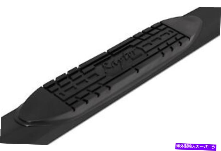 Nerf Bar ラプター-15050204b -4 '湾曲した黒い楕円形のステップバー RAPTOR - 15050204B - 4' CURVED BLACK OVAL STEP BARS【並行輸入品】