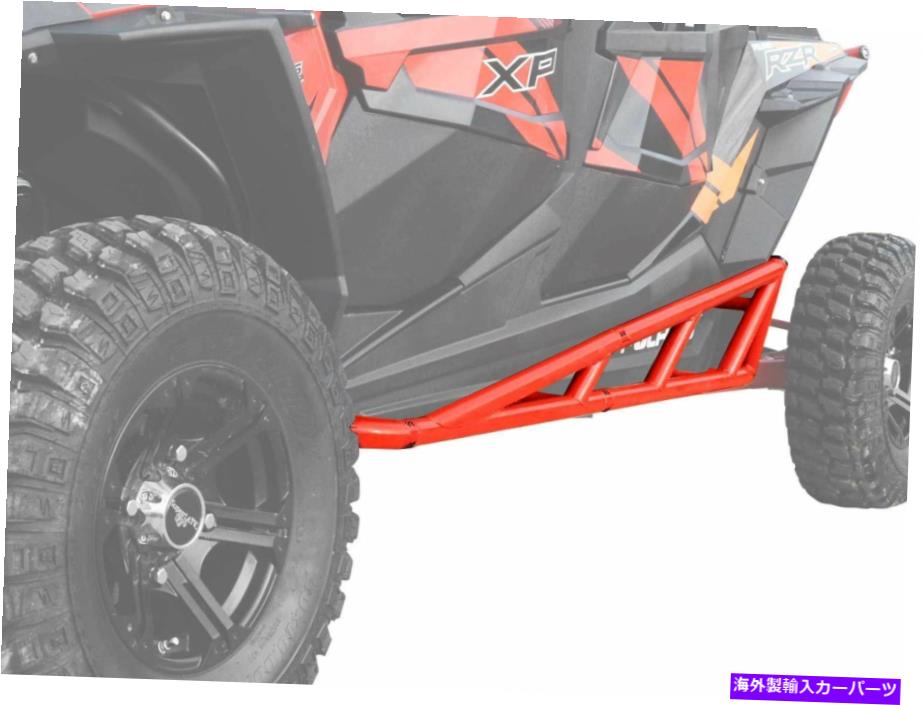 Nerf Bar Polaris RZR XP 4 1000（2014+）のSuperATV Rock Slider nerf Bars -Red SuperATV Rock Slider Nerf Bars for Polaris RZR XP 4 1000 (2014+) - Red【並行輸入品】｜Us Custom Parts Shop USDM