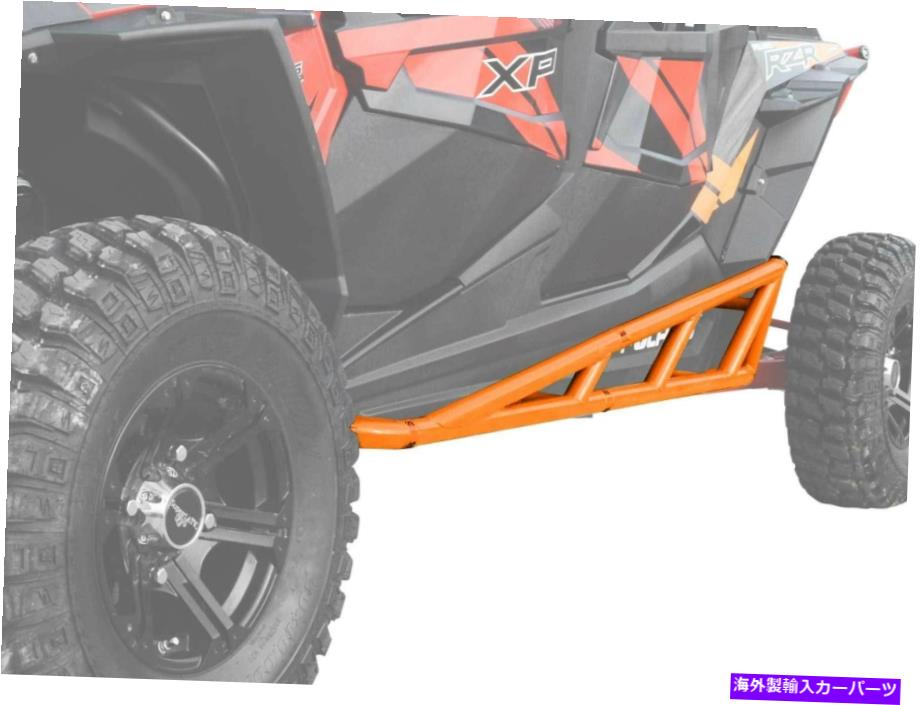 Nerf Bar Polaris RZR 4 900（2015-2018）のSuperATV Rock Slider Nerf Bars -Orange SuperATV Rock Slider Nerf Bars for Polaris RZR 4 900 (2015-2018) - Orange【並行輸入品】