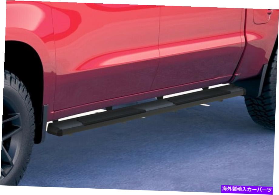 Nerf Bar ブラックボードネルフバーフィット19-22シボレーシルバラードGMCシエラクルーキャブ Black Board Nerf Bars Fit 19-22 Chevy Silverado GMC Sierra Crew Cab【並行輸入品】｜Us Custom Parts Shop USDM