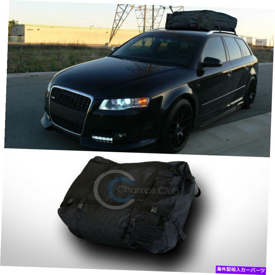 Cross Bar 黒い防水屋根のトップクロスバーラック貨物輸送バッグカー SUV トラック バンC21 Black Waterproof Roof Top Cross Bar Rack Cargo Carrier Bag Car SUV Truck Van C21