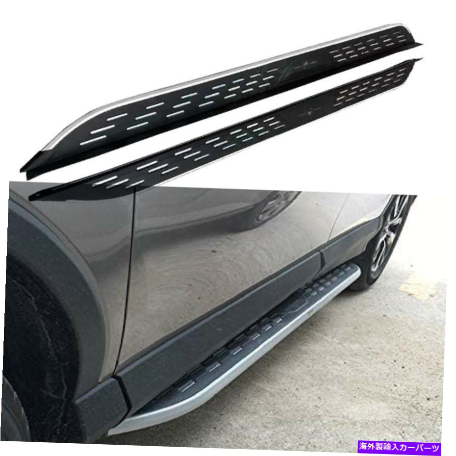 Nerf Bar Kia Seltos 2020 2021 2022ランニングボードサイドステップナーフバーに適している2ピース 2Pieces Fits for KIA Seltos 2020 2021 2022 Running Boards Side Step Nerf Bars【並行輸入品】