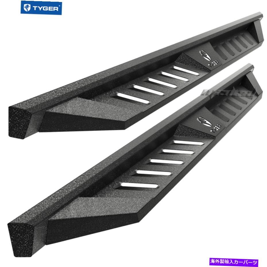 Nerf Bar タイガーフューリーステップブラックフィット2019-2022ラム1500クルーキャブランニングボード Tyger Fury Steps Black Fit 2019-2022 Ram 1500 Crew Cab Running Board【並行輸入品】