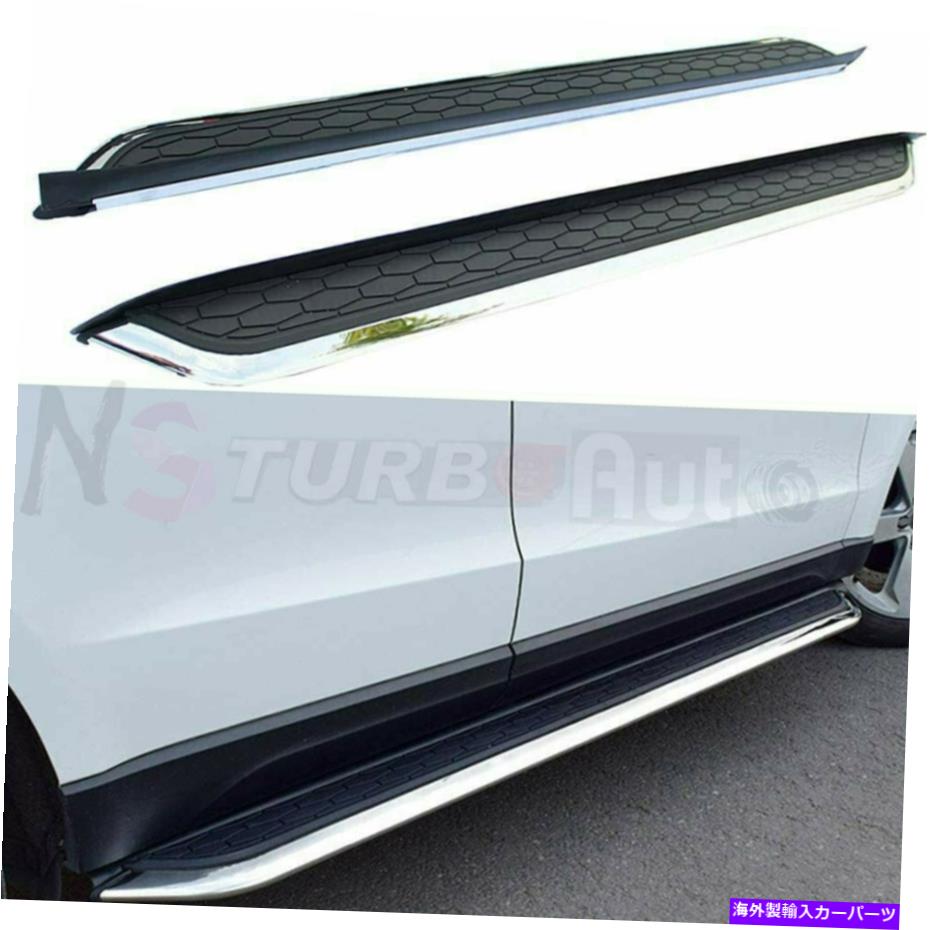 Nerf Bar 2PCSフィットアウディQ5 2018 2019 2020 2021ランニングボードサイドステップnerfバー 2Pcs Fits for Audi Q5 2018 2019 2020 2021 Running Boards Side Step Nerf Bar【並行輸入品】