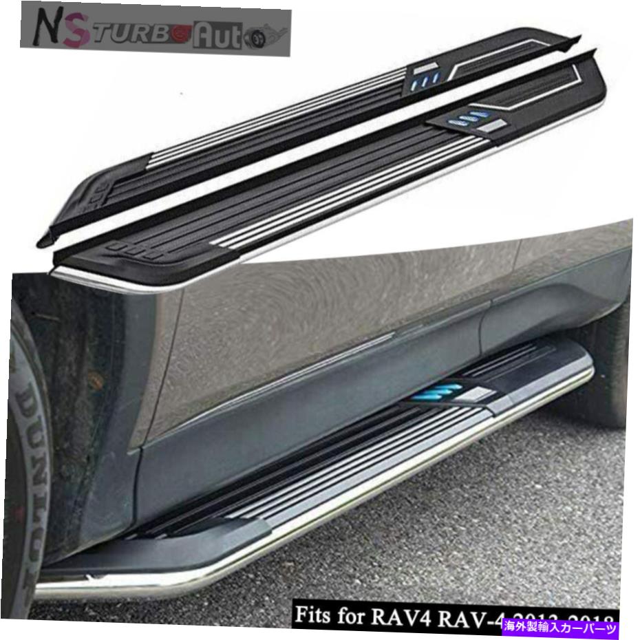 Nerf Bar RAV4 RAV-4 2013-2018固定ドアランニングボードサイドステップnerfバーに適合 Fits for RAV4 RAV-4 2013-2018 Fixed Door Running Board Side Step Nerf Bar【並行輸入品】