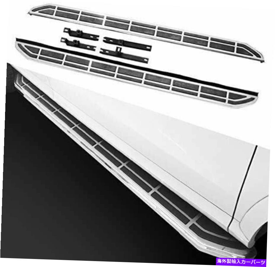 Nerf Bar 2PCはアウディQ7 2009-2015ドアサイドステップランニングボードNERFバープロテクターに適しています 2Pcs Fit for Audi Q7 2009-2015 Door Side Step Running Board Nerf Bar Protector【並行輸入品】