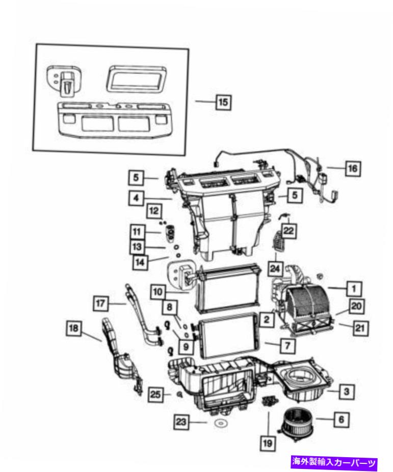 コンデンサー 本物のMoparエアコン蒸発器68029726AC Genuine Mopar Air Conditioning Evaporator 68029726AC【並行輸入品】