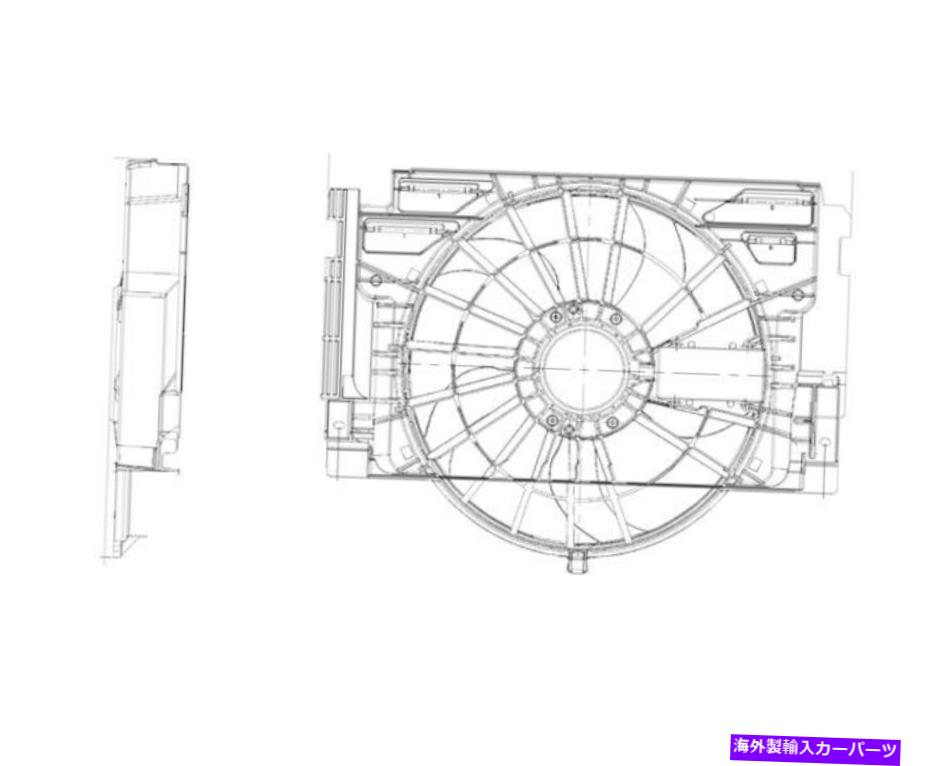 コンデンサー A/CコンデンサーファンアセンブリTYC 611400フィット00-06 BMW X5 A/C Condenser Fan Assembly TYC 611400 fits 00-06 BMW X5【並行輸入品】