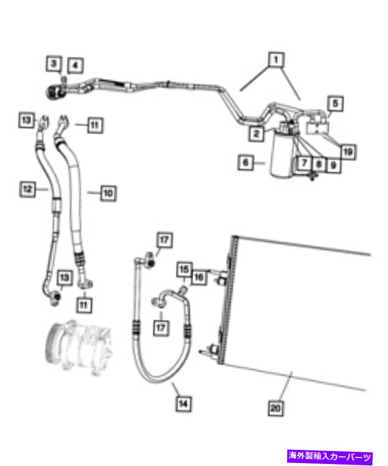 コンデンサー 本物のMoparエアコンコンデンサーキット5093598AC Genuine MOPAR Air Conditioning Condenser Kit 5093598AC【並行輸入品】