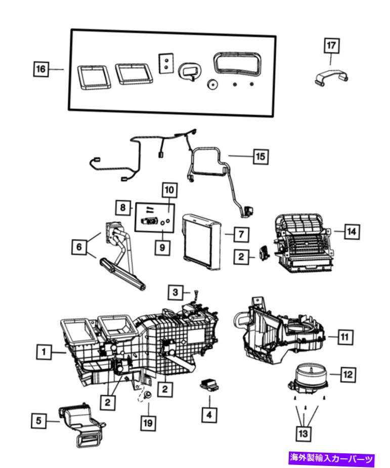 コンデンサー 本物のMoparエアコン蒸発器68048899AA Genuine Mopar Air Conditioning Evaporator 68048899AA【並行輸入品】