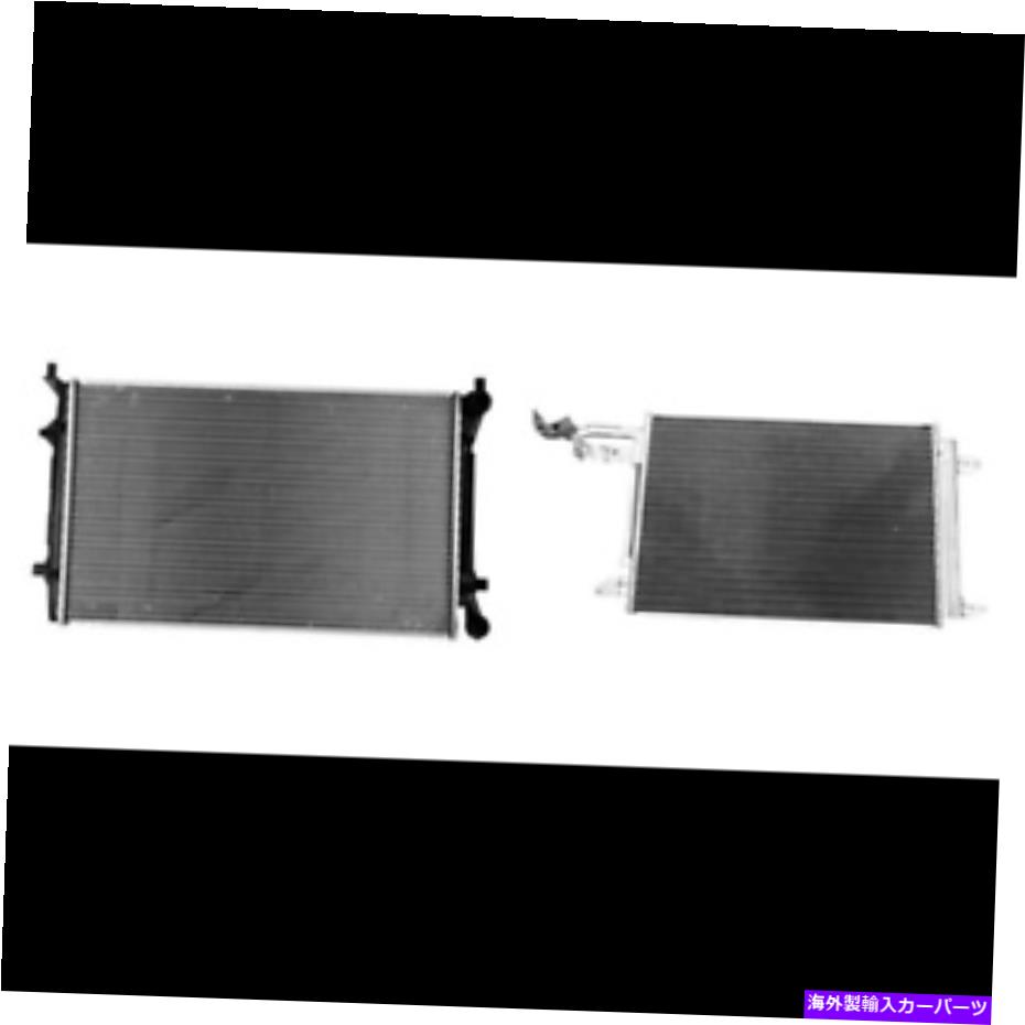 コンデンサー 2010-2014フォルクスワーゲンゴルフのラジエーター＆A/Cコンデンサーキット Radiator & A/C Condenser Kit for 2010-2014 Volkswagen Golf【並行輸入品】