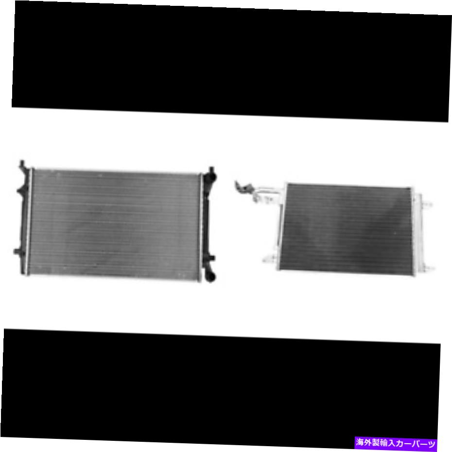 コンデンサー Audi TT Quattro、Volkswagen Golf、Jetta、Rabbit用のRadiator＆A/Cコンデンサーキット Radiator & A/C Condenser Kit for Audi TT Quattro, Volkswagen Golf, Jetta, Rabbit【並行輸入品】