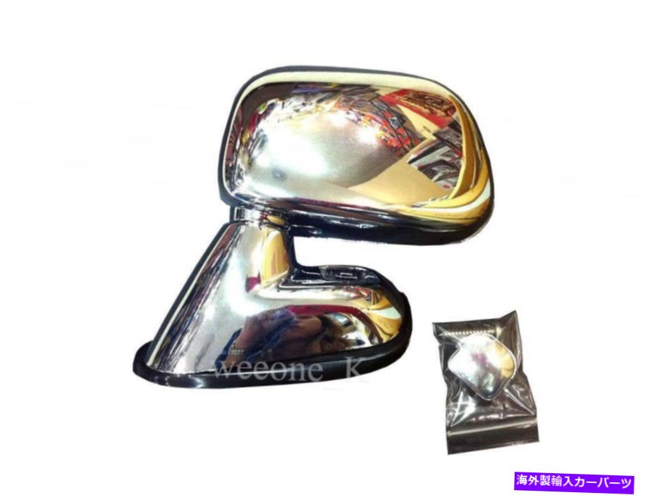 USミラー （RHD）トヨタハイラックスピックアップタイガーMK4 2003-2004のクロムサイドウィングミラービュー (RHD) CHROME SIDE WING MIRROR VIEW FOR TOYOTA HILUX PICKUP TIGER MK4 2003 - 2004【並行輸入品】