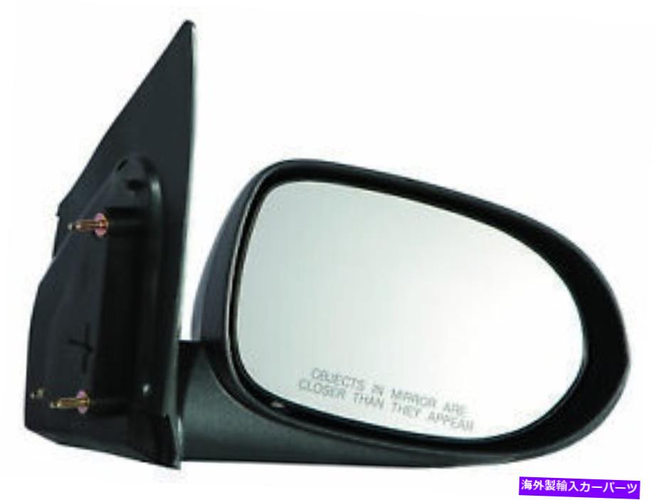 USミラー Dodge Caliber 2007-2012ドアミラーの助手席側|マニュアル|テクスチャー For Dodge Caliber 2007 - 2012 Door Mirror Passenger Side | Manual | Textured【並行輸入品】