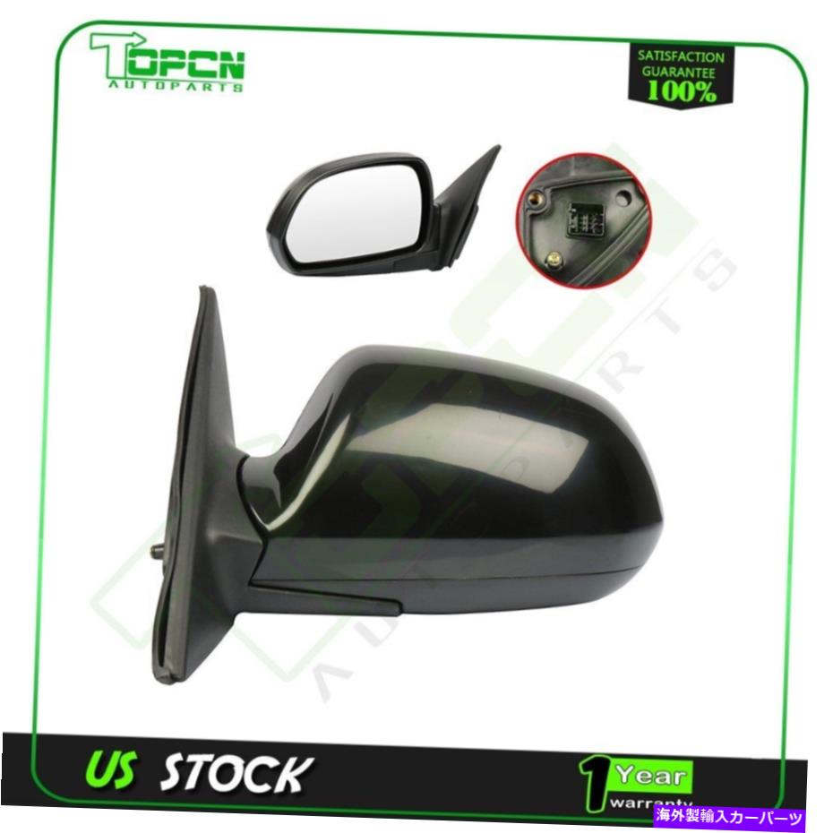 USミラー 2001年から2006年のヒュンダイエラントラ876102D130ブラックのパワー加熱LHサイドミラー Power Heated LH Side Mirror For 2001-2006 Hyundai Elantra 876102D130 Black【並行輸入品】