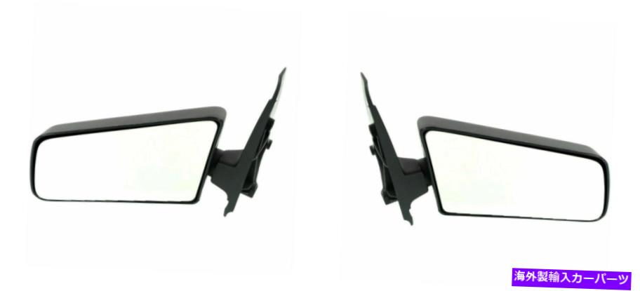 USミラー 1982-93シボレーS10などのLH＆RHマニュアルエクステリアリアビューサイドミラー LH & RH Manual Exterior Rear View Side Mirrors For 1982-93 Chevrolet S10 & More【並行輸入品】