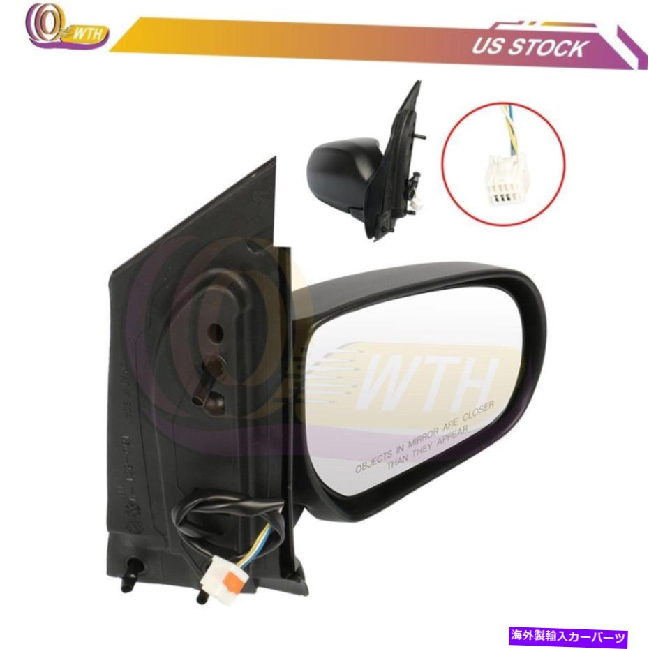 USミラー 2000年から2004年のマツダMPVブラックテクスチャフォールド右側のパワーサイドミラー Power Side Mirror For 2000-2004 Mazda MPV Black Textured Fold Right Side【並行輸入品】