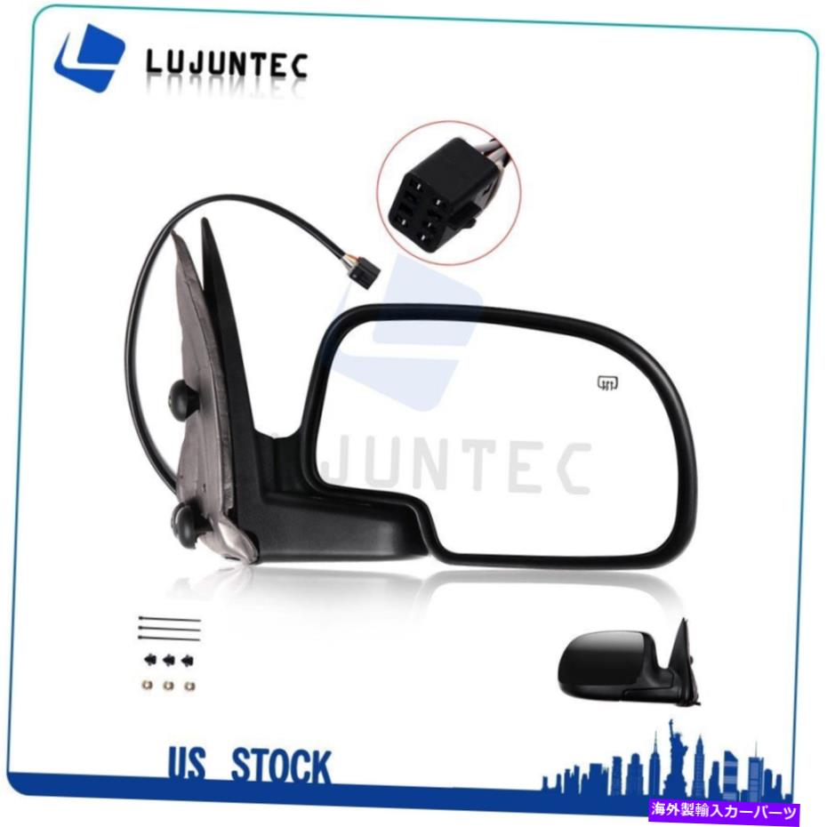USミラー Chevy GMC Yukon XL助手席側ビューミラーパワーヒートブラック右 For Chevy GMC Yukon XL Passenger Side View Mirror Power Heated Black Right【並行輸入品】