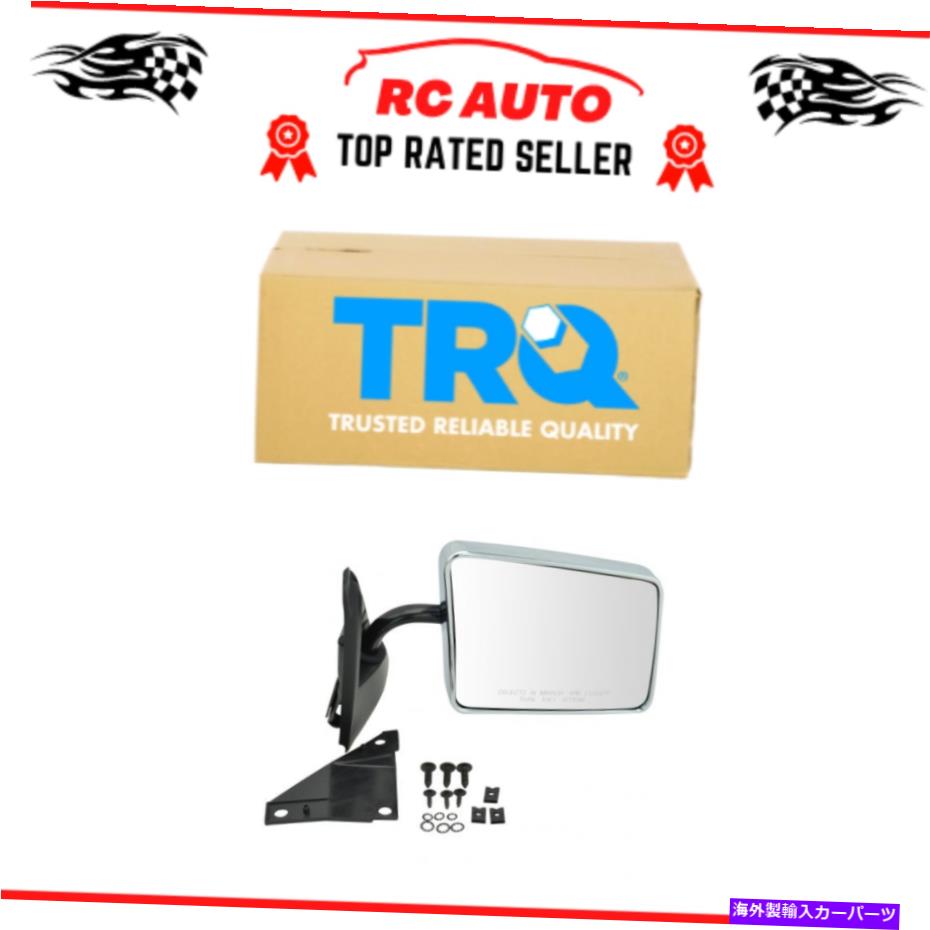 USミラー TRQステンレススチールクロムマニュアルビューミラー旅客RHブレザージミー TRQ Stainless Steel Chrome Manual Side View Mirror Passenger RH for Blazer Jimmy【並行輸入品】