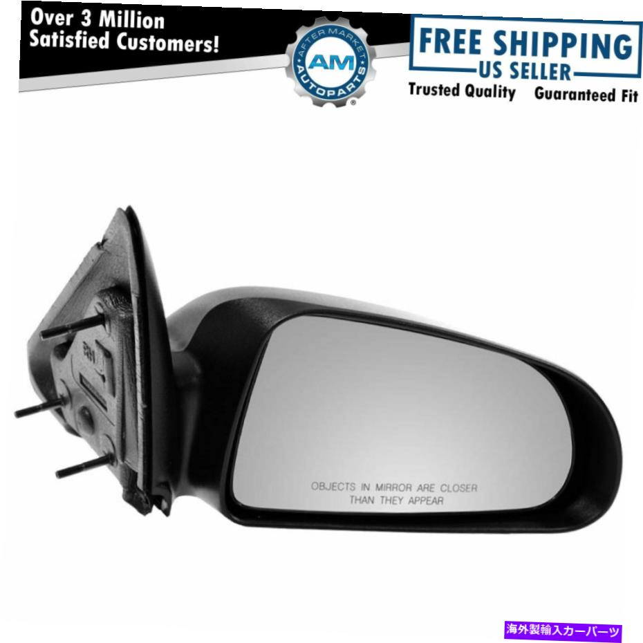USミラー 5x7マニュアルテクスチャブラックサイドビューミラーの乗客右RHの05-11ダコタ 5x7 Manual Textured Black Side View Mirror Passenger Right RH for 05-11 Dakota【並行輸入品】