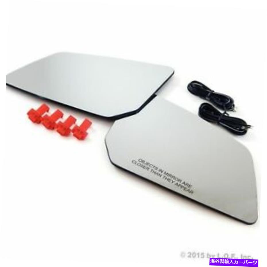 USミラー トラバースドライバーの乗客サイド交換用ガラスターンシグナル加熱ミラーに適合 Fits TRAVERSE Driver Passenger Side Replacement Glass Turn Signal Heated Mirror【並行輸入品】