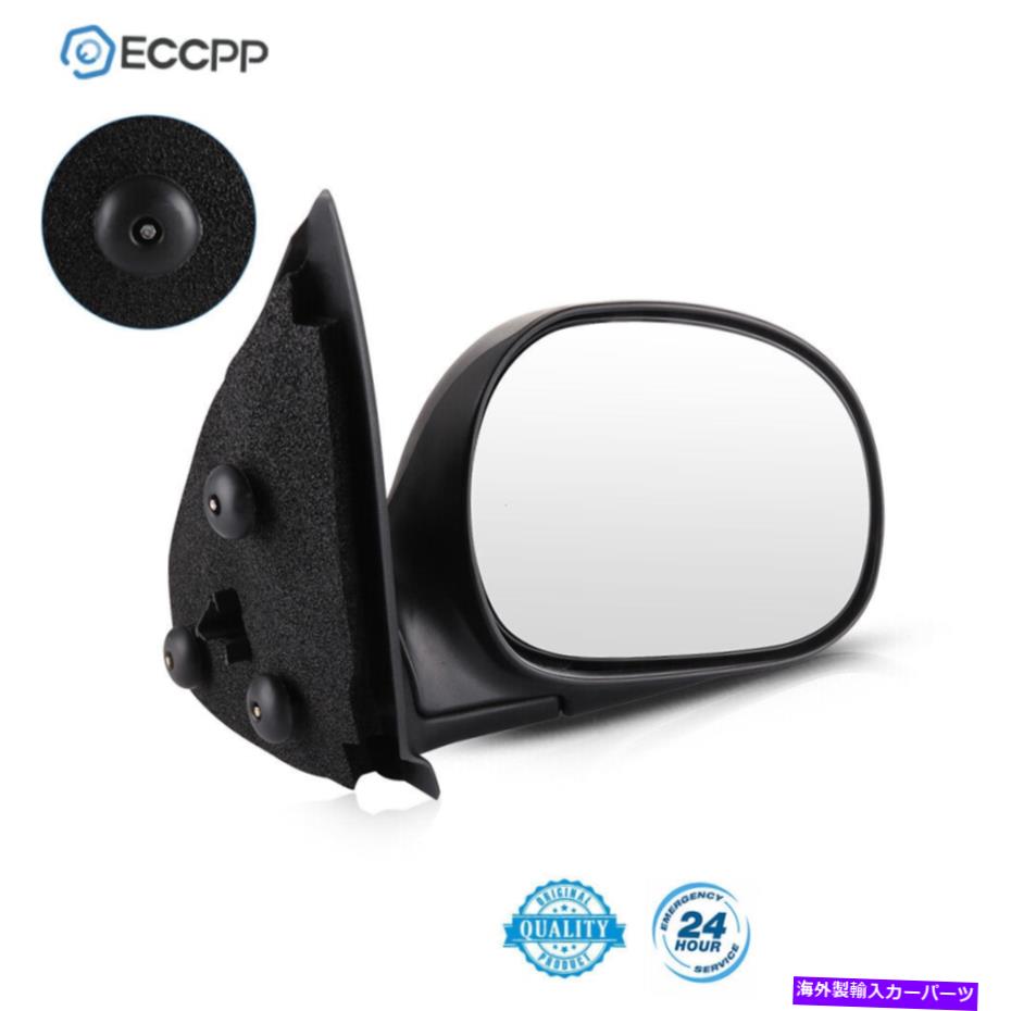 USミラー ECCPPブラックフィット1997-2004フォードF-150右側のマニュアル折りたたみ式ミラー ECCPP Black Fits For 1997-2004 Ford F-150 Right Hand Side Manual Folding Mirror【並行輸入品】
