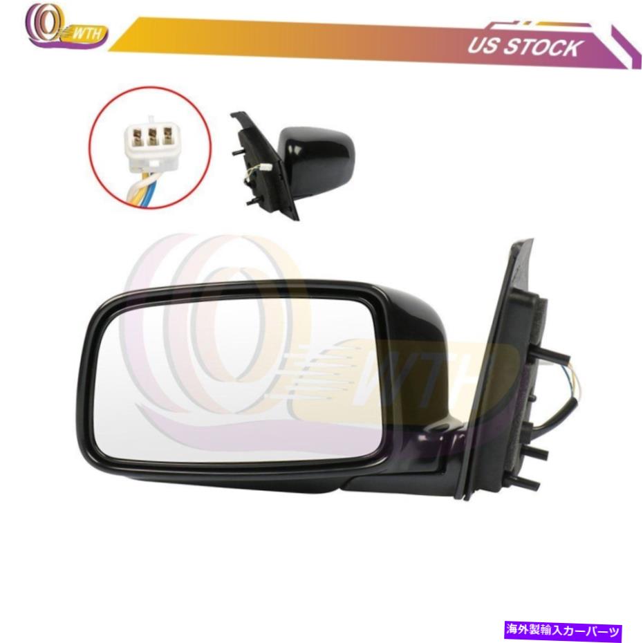 USミラー 2002-2007のパワーサイドミラーMitsubishi Lancer Evo Model Black Smooth Left Power Side Mirror For 2002-2007 Mitsubishi Lancer EVO MODEL Black Smooth Left【並行輸入品】