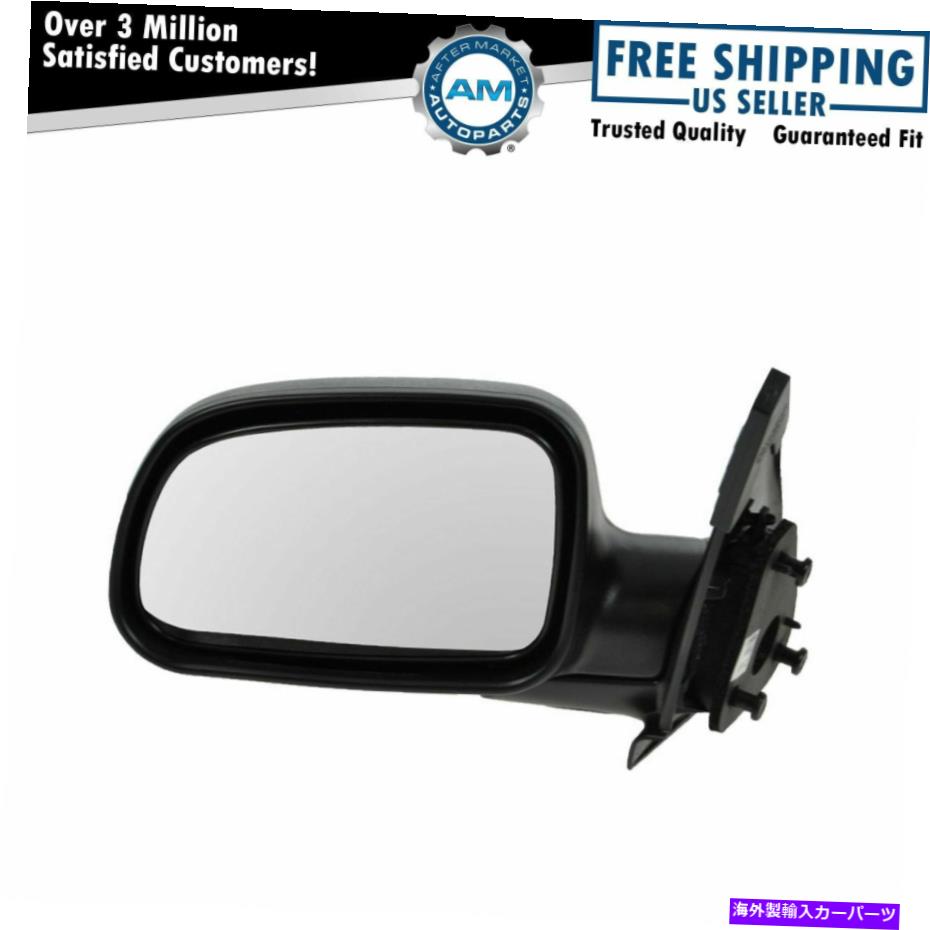 USミラー 99-04グランドチェロキーのための折りたたみマニールミラーテクスチャブラック左ドライバーサイド Folding Manual Mirror Textured Black Left Driver Side for 99-04 Grand Cherokee【並行輸入品】