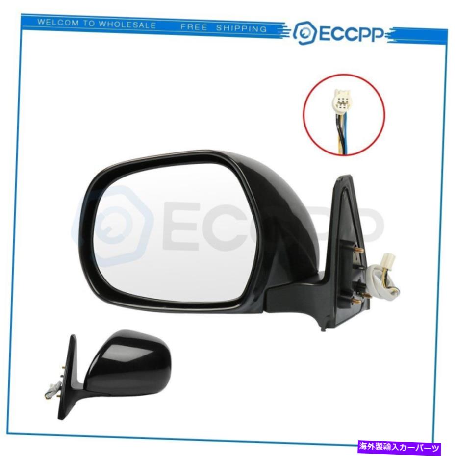 USミラー 03-09のECCPPトヨタハイラックス4runnerLHサイドブラックフォルフォーパワーヒートミラー ECCPP For 03-09 TOYOTA HILUX 4RUNNER LH Side Black Foldaway Power Heated Mirror【並行輸入品】