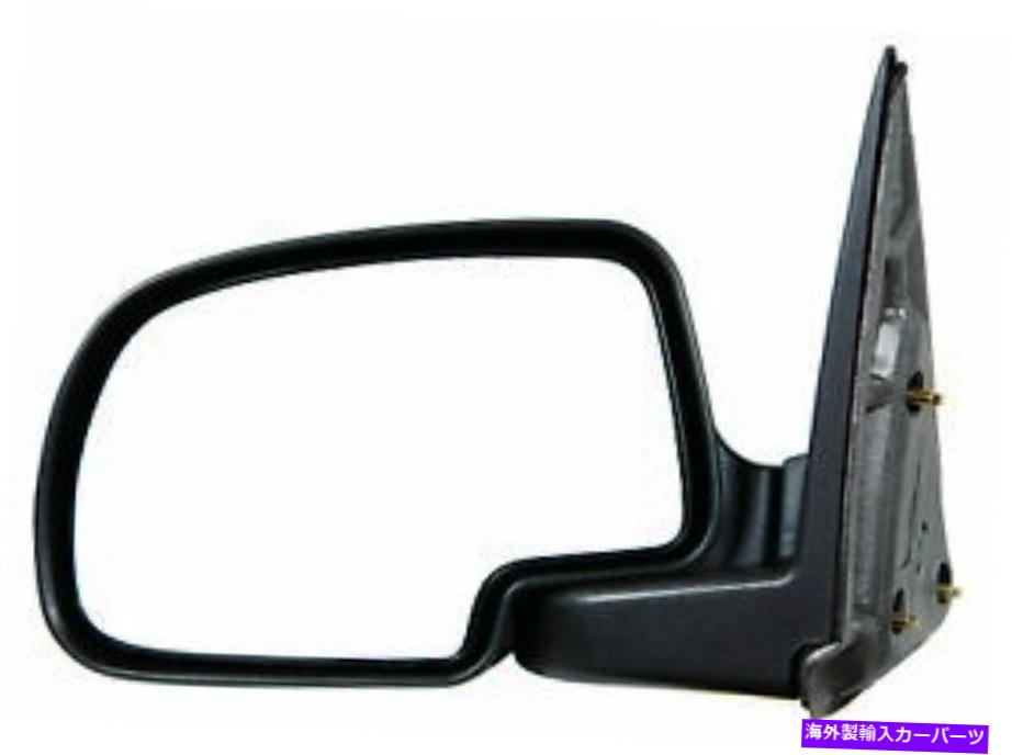 USミラー シボレーシルバラード2500 1999-2004ドアミラードライバーサイド|マニュアルブラックカバー For Chevy Silverado 2500 1999-2004 Door Mirror Driver Side | Manual Black Cover【並行輸入品】