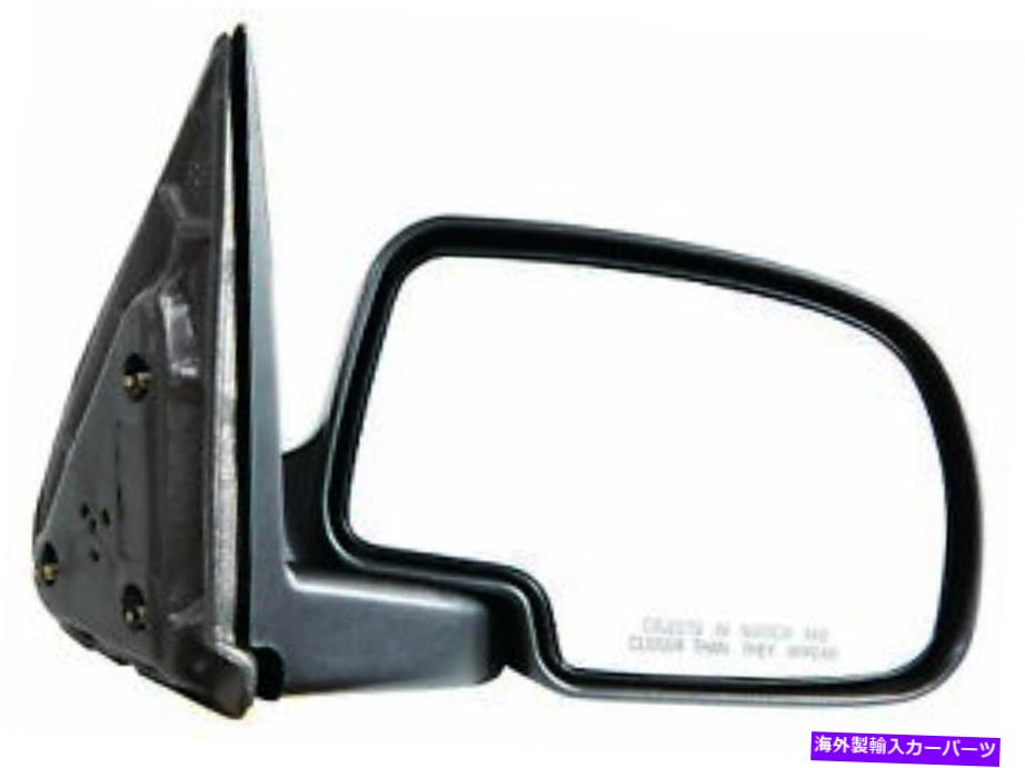 USミラー GMC Sierra 1500 1999-2006ドアミラー助手席側|マニュアル|黒いカバー For GMC Sierra 1500 1999-2006 Door Mirror Passenger Side | Manual | Black Cover【並行輸入品】