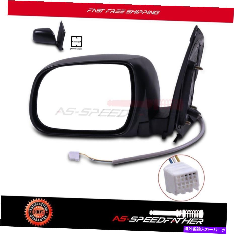 USミラー 2004-10のパワーマニュアルフォールドブラックトヨタシエナ左側のビューミラー Power Manual Fold Black For 2004-10 Toyota Sienna Left Side View Mirror【並行輸入品】