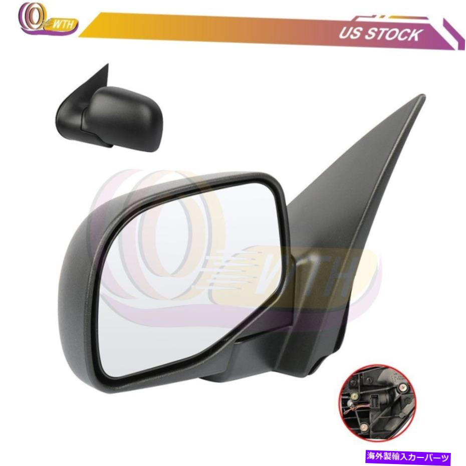 USミラー 2002年から2005年のパワーミラーフォードエクスプローラーパドルブラックテクスチャ左側 Power Mirror For 2002-2005 Ford Explorer Puddle Black Textured Left Side【並行輸入品】