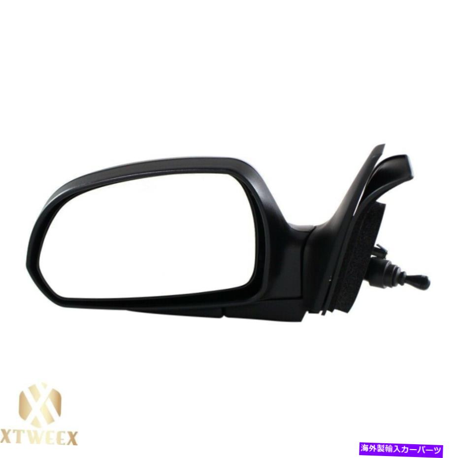 USミラー 02-04 KIAスペクトルの左ドライバーサイドマニュアルリモートミラーアセンブリ Left Driver Side Manual Remote Mirror Assembly For 02-04 Kia Spectra【並行輸入品】