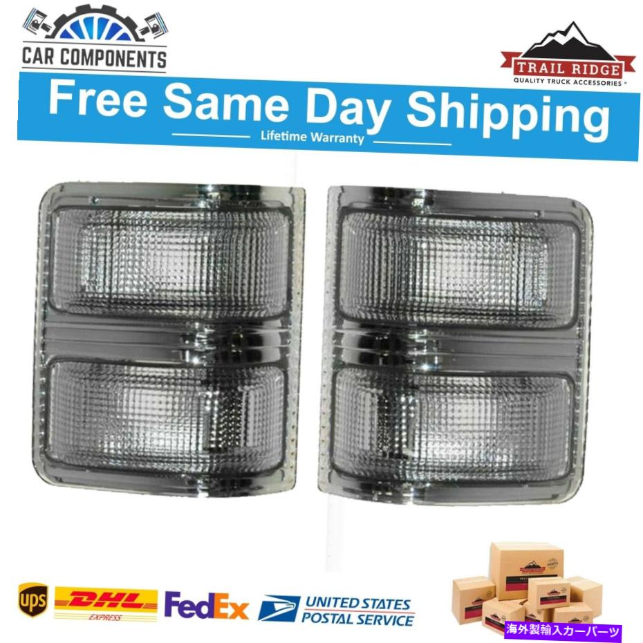 USミラー 2008-2016スタイルミラーフォードのためのTRQトウミラーターンシグナルライトスモークペア TRQ Tow Mirror Turn Signal Light Smoked Pair For 2008-2016 Style Mirrors Ford【並行輸入品】