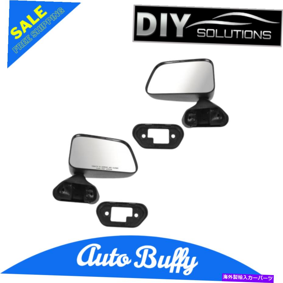 USミラー マニュアルサイドビューミラートヨタピックアップ4runner用の左と右ペアセット Manual Side View Mirrors Left & Right Pair Set for Toyota Pickup 4Runner【並行輸入品】