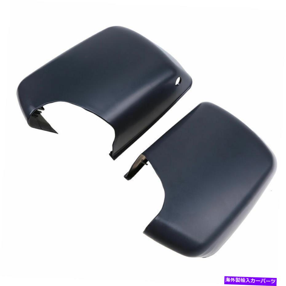 USミラー BMW X5 E53 1999-2006ペアドアサイドバックミラーカバーハウジングキャップブラック For BMW X5 E53 1999-2006 Pair Door Side Rearview Mirror Cover Housing Cap Black【並行輸入品】