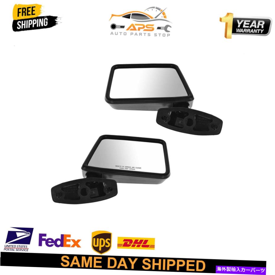USミラー マニュアルサイドビューミラー1983-94エクスプローラーレンジャーブロンコの左右ペアセット Manual Side View Mirrors Left Right Pair Set For 1983-94 Explorer Ranger Bronco【並行輸入品】 37,323円