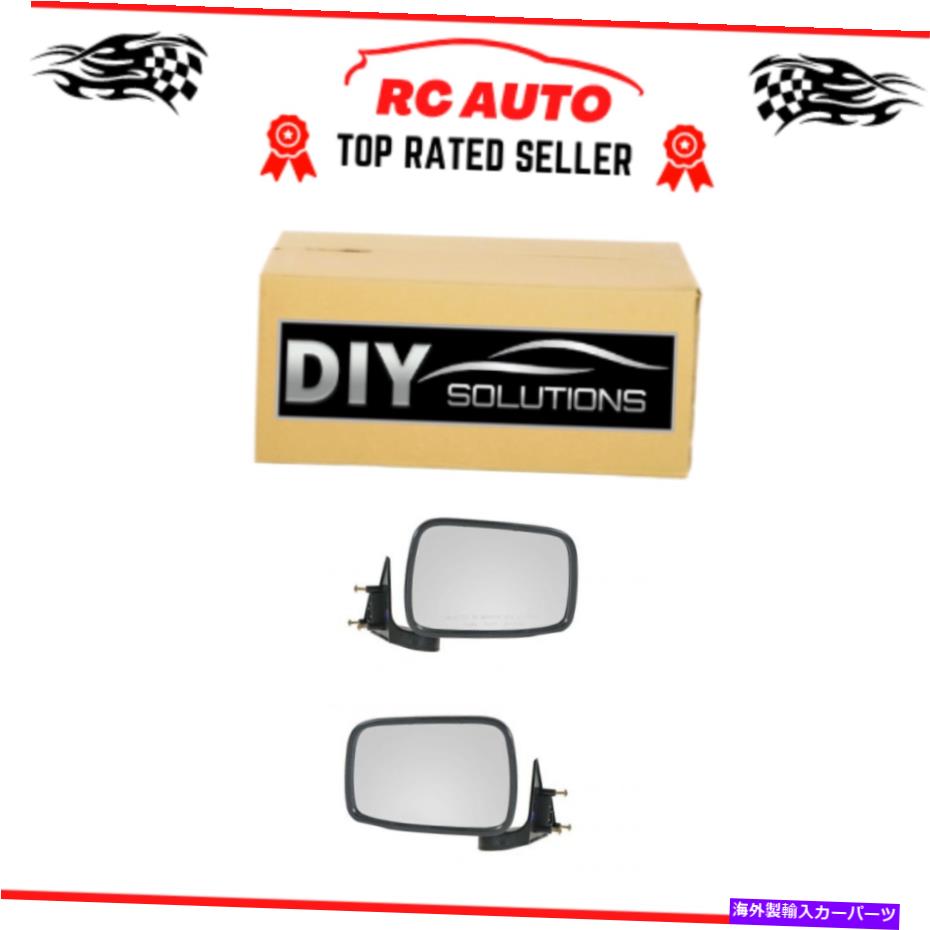 USミラー 折りたたみマニュアルサイドビューミラー86-93マツダBシリーズピックアップトラック用にセット Folding Manual Side View Mirrors Pair Set for 86-93 Mazda B Series Pickup Truck【並行輸入品】