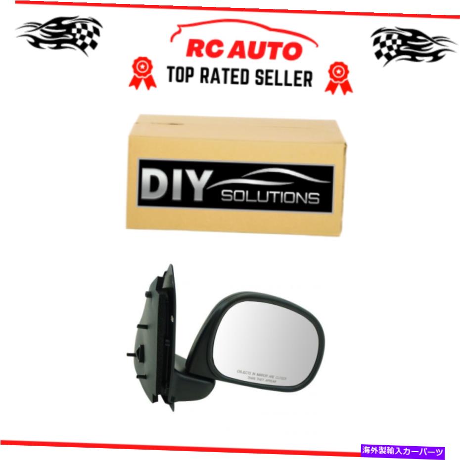 USミラー フォードピックアップトラックF250 F150のマニュアルブラックミラーR右助手席側 Manual Black Mirror RH Right Passenger Side for Ford Pickup Truck F250 F150【並行輸入品】
